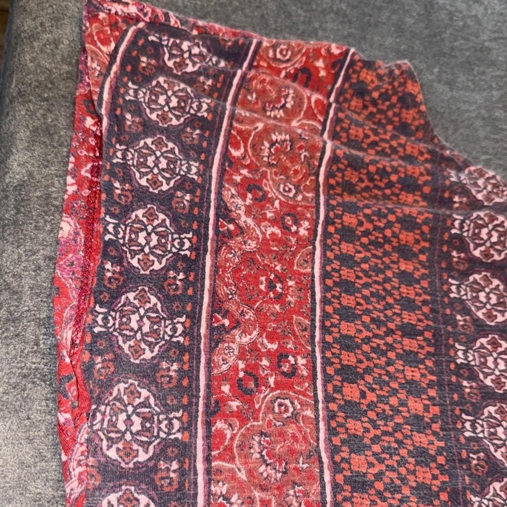 Lucky Brand- Women’s Red Boho Blouse Size Medium - Picture 6 of 14